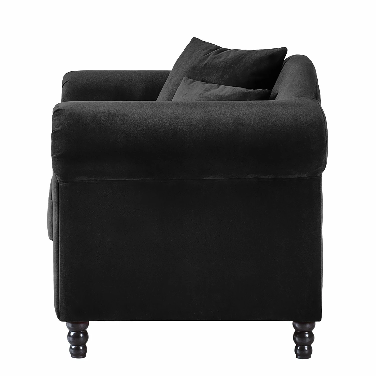 Jack & Alice Fauteuil York - Velours Anthracite 7 Jack & Alice Fauteuil York - Velours Anthracite – Image 5
