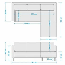 Eva Padberg Collection Canapé d'angle LAONA - Velours Pauno: Vert foncé - Méridienne courte à droite (vue de face) - Avec repose-pieds 38 Eva Padberg Collection Canapé d'angle LAONA - Velours Pauno: Vert foncé - Méridienne courte à droite (vue de face) - Avec repose-pieds -loftscape Boutique 1000032242 201016 13482300008 SKETCH DETAILS P000000001000032242 sketch