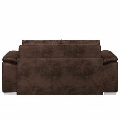 Mooved Canapé convertible Latina - Aspect cuir vieilli - Marron foncé - Largeur : 170 cm -loftscape Boutique 1000034583 211221 09204900094 DETAILS P000000001000034583