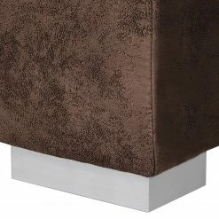 Mooved Canapé convertible Latina - Aspect cuir vieilli - Marron foncé - Largeur : 170 cm -loftscape Boutique 1000034583 211221 092050000193 DETAILS P000000001000034583