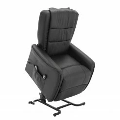 Modoform Fauteuil de relaxation Nesna - Cuir véritable / Imitation cuir - Noir -loftscape Boutique 1000035467 190412 14282400005 GALLERYIMAGES P000000001000035467