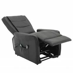 Modoform Fauteuil de relaxation Nesna - Cuir véritable / Imitation cuir - Noir -loftscape Boutique 1000035467 190412 14282400006 GALLERYIMAGES P000000001000035467