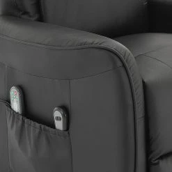 Modoform Fauteuil de relaxation Nesna - Cuir véritable / Imitation cuir - Noir -loftscape Boutique 1000035467 190412 14282400008 GALLERYIMAGES P000000001000035467