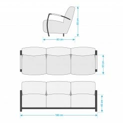 Ars manufacti Canapé Straid (3 places) - Basalte -loftscape Boutique 1000042094 90 GALLERYIMAGES P000000001000042094