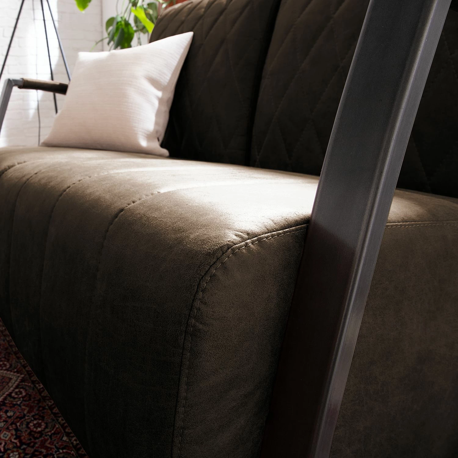 Ars manufacti Canapé Straid (2 places) - Gris marron 11 Ars manufacti Canapé Straid (2 places) - Gris marron – Image 9