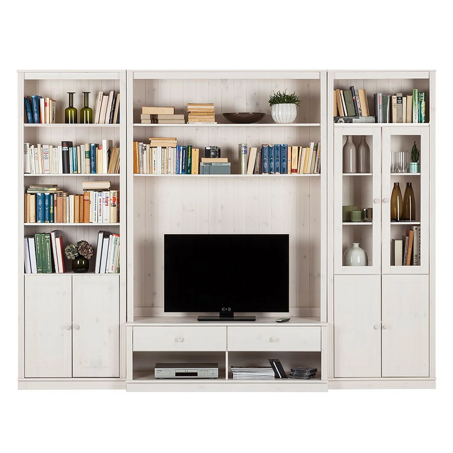 Maison Belfort Meuble TV Lillehammer III - 3 éléments - Pin massif - Epicéa blanc 3 Maison Belfort Meuble TV Lillehammer III - 3 éléments - Pin massif - Epicéa blanc