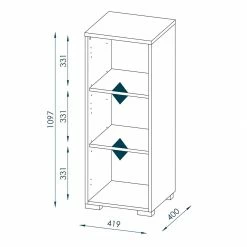 Etagère à dossiers Merit III - Imitation chêne de Sonoma -loftscape Boutique 1000057587 180824 09175913 GALLERYIMAGES P000000001000057587