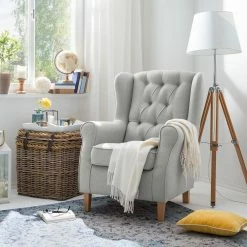 Maison Belfort Fauteuil à oreilles Luro - Granit 17 Maison Belfort Fauteuil à oreilles Luro - Granit -loftscape Boutique 1000059441 190401 09432800044 MOOD GALLERYIMAGES P000000001000059441 mood