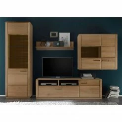 Naturoo Ensemble mural TV Structura II - Lot de 4 - Hêtre partiellement massif Huilé - Chêne bianco -loftscape Boutique 1000063947 200811 13510300193 DETAILS P000000001000063947