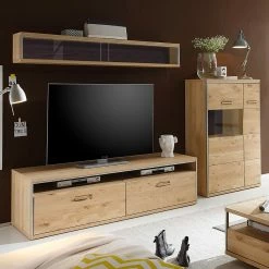 Ars Natura Mur TV Lopburi (3 éléments) - Imitation chêne Bianco partiellement massif / Ardoise -loftscape Boutique 1000064077 200811 13514700258 MOOD DETAILS P000000001000064077 mood