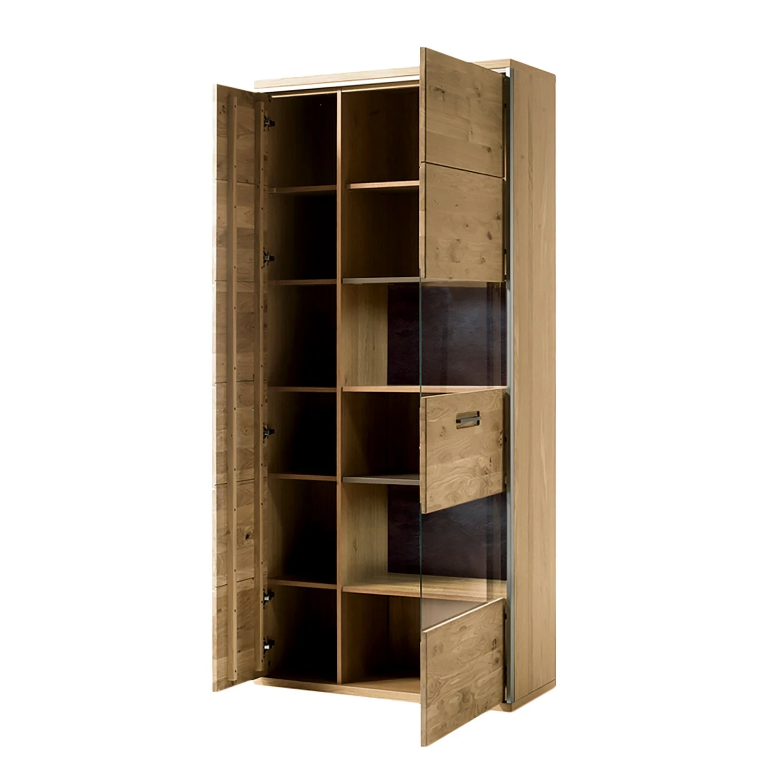 Ars Natura Armoire vitrine Lopburi - Chêne bianco partiellement massif / Ardoise 8 Ars Natura Armoire vitrine Lopburi - Chêne bianco partiellement massif / Ardoise – Image 6