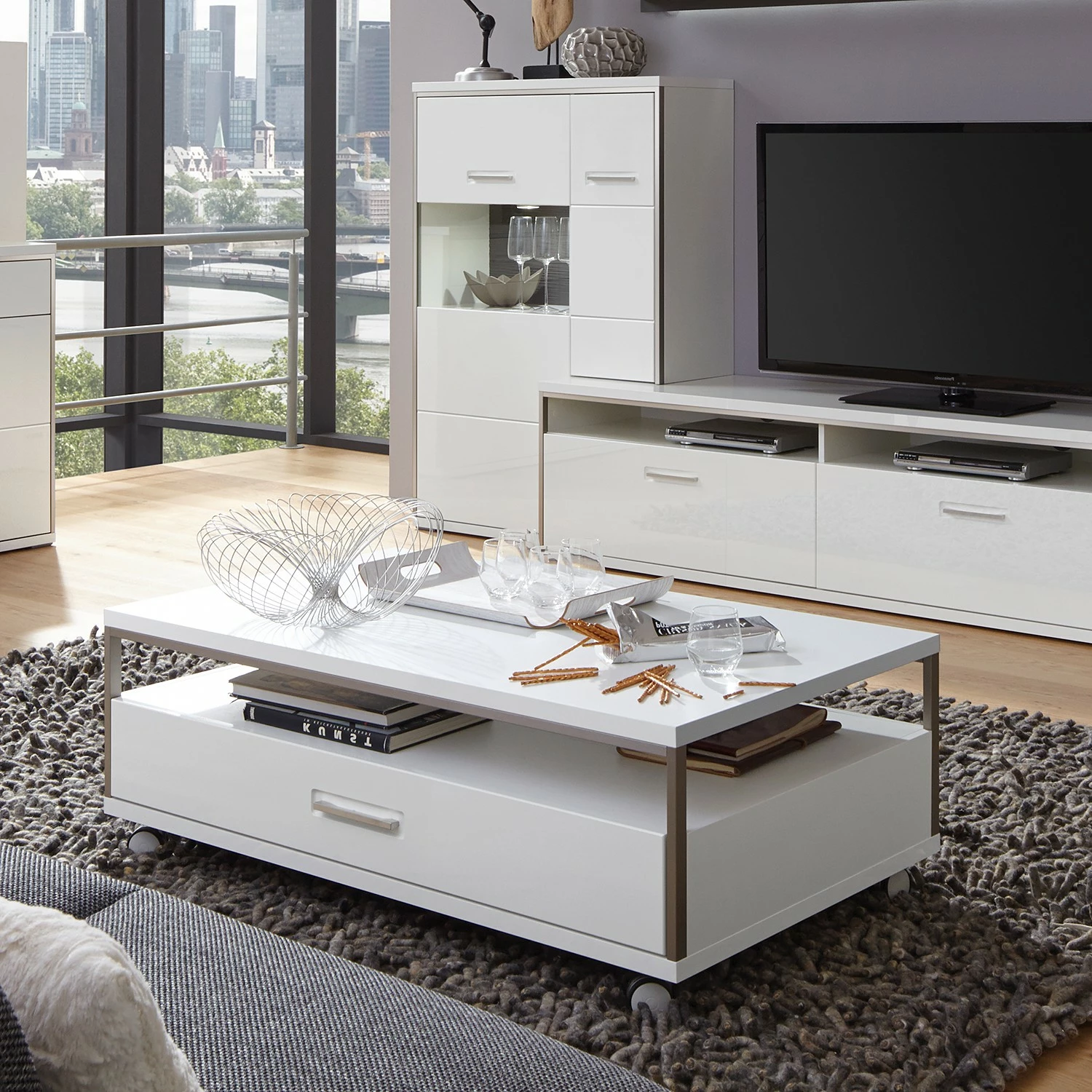 Loftscape Table basse Kushiro - Blanc 4 Loftscape Table basse Kushiro - Blanc – Image 2