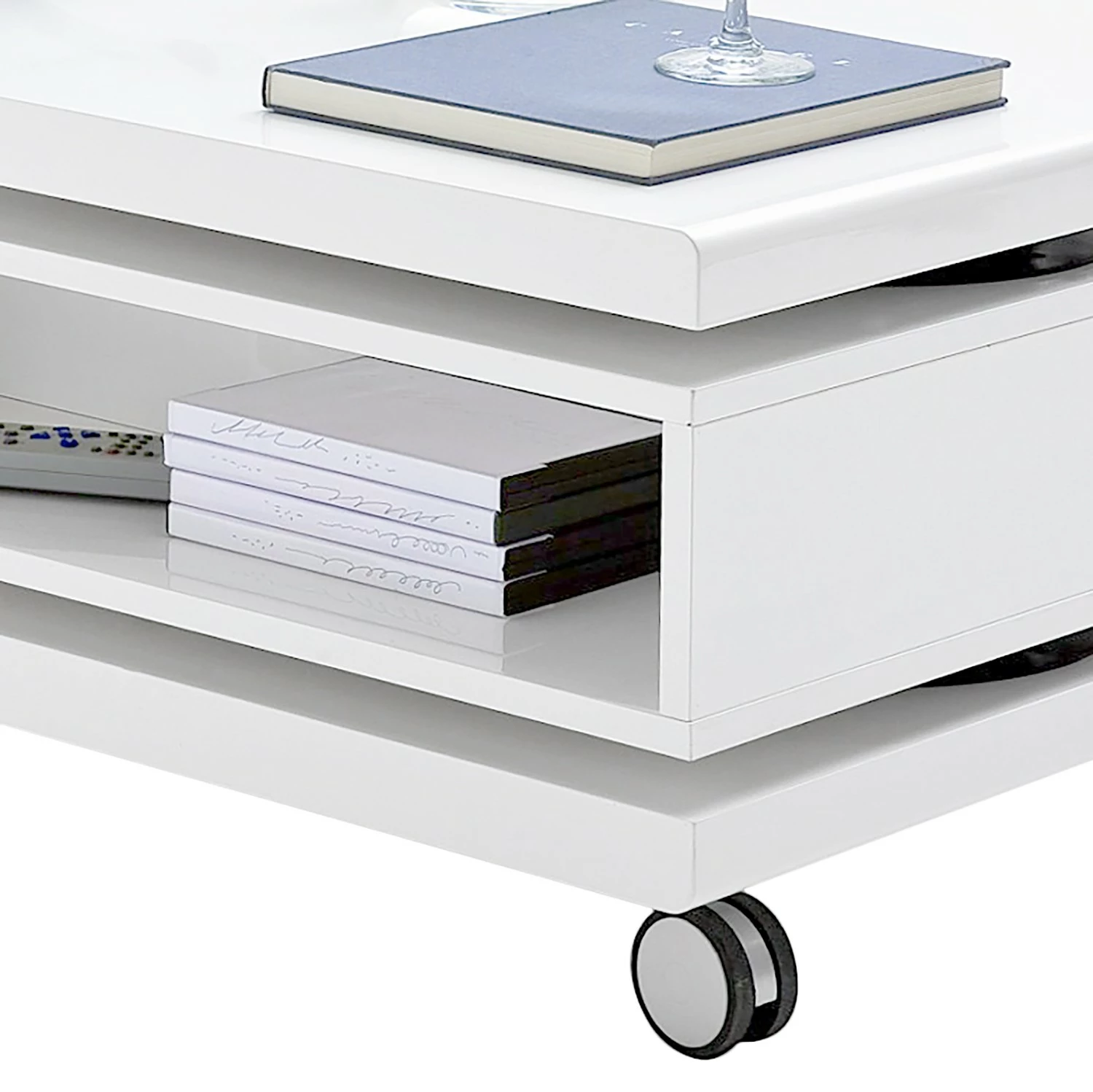 Roomscape Table basse Birte - Blanc brillant 5 Roomscape Table basse Birte - Blanc brillant – Image 3