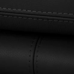 Canapé Capri (2 places) - Cuir Mabel: Noir -loftscape Boutique 1000073297 220304 100 DETAILS P000000001000073297