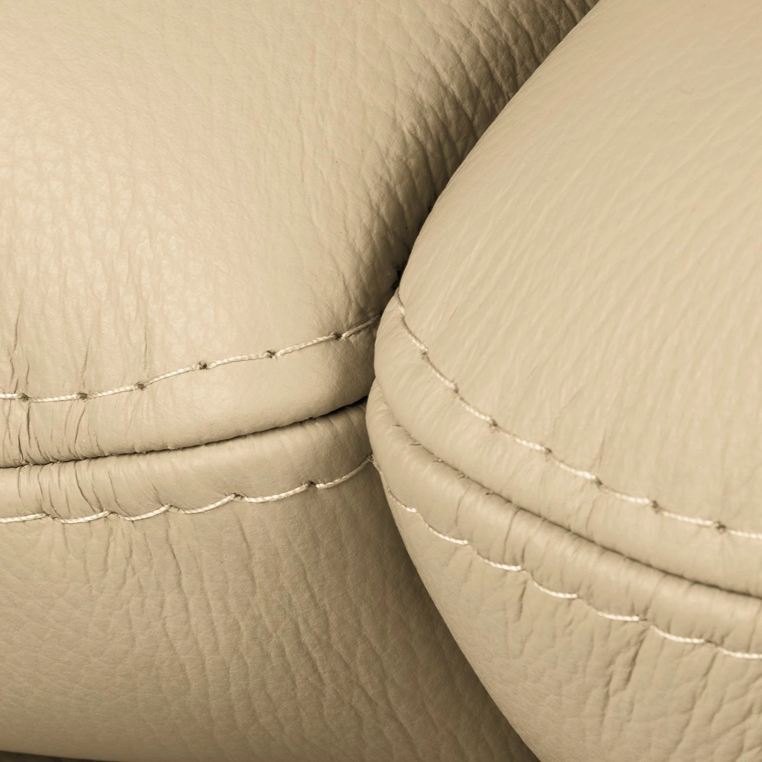 Canapé Capri (3 places) - Cuir Mabel: Beige 10 Canapé Capri (3 places) - Cuir Mabel: Beige – Image 8