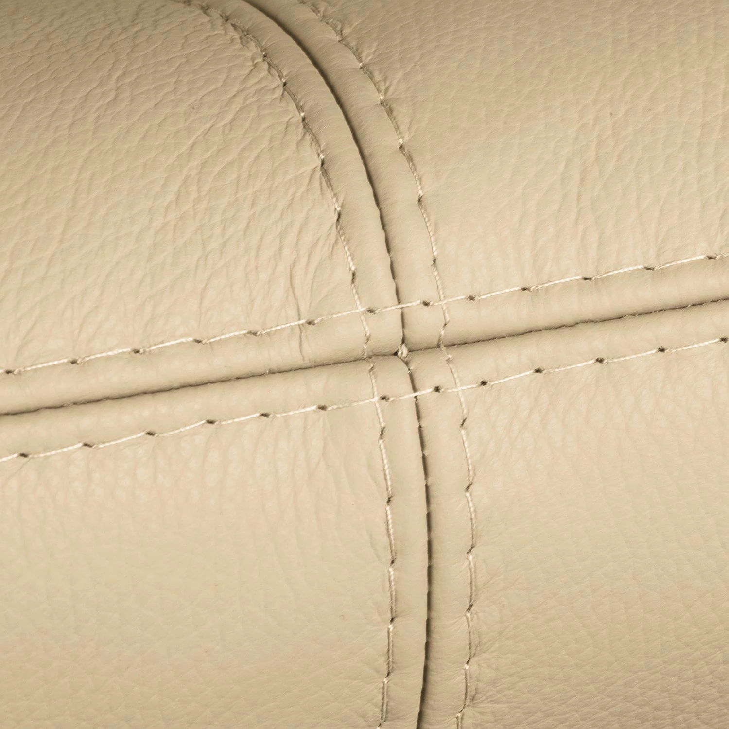 Canapé Capri (3 places) - Cuir Mabel: Beige 12 Canapé Capri (3 places) - Cuir Mabel: Beige – Image 10