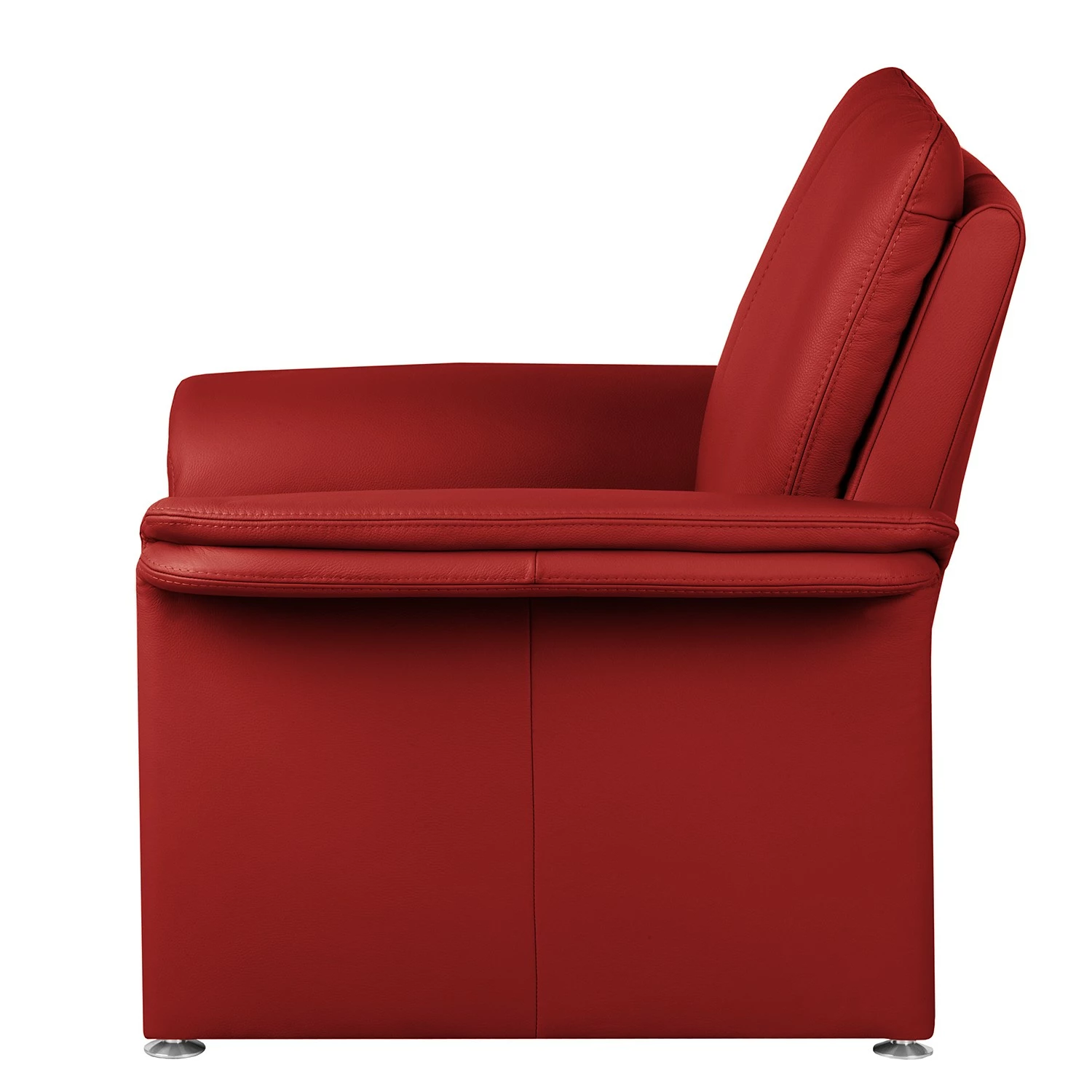 Fauteuil Capri - Cuir Mabel: Rouge 5 Fauteuil Capri - Cuir Mabel: Rouge – Image 3