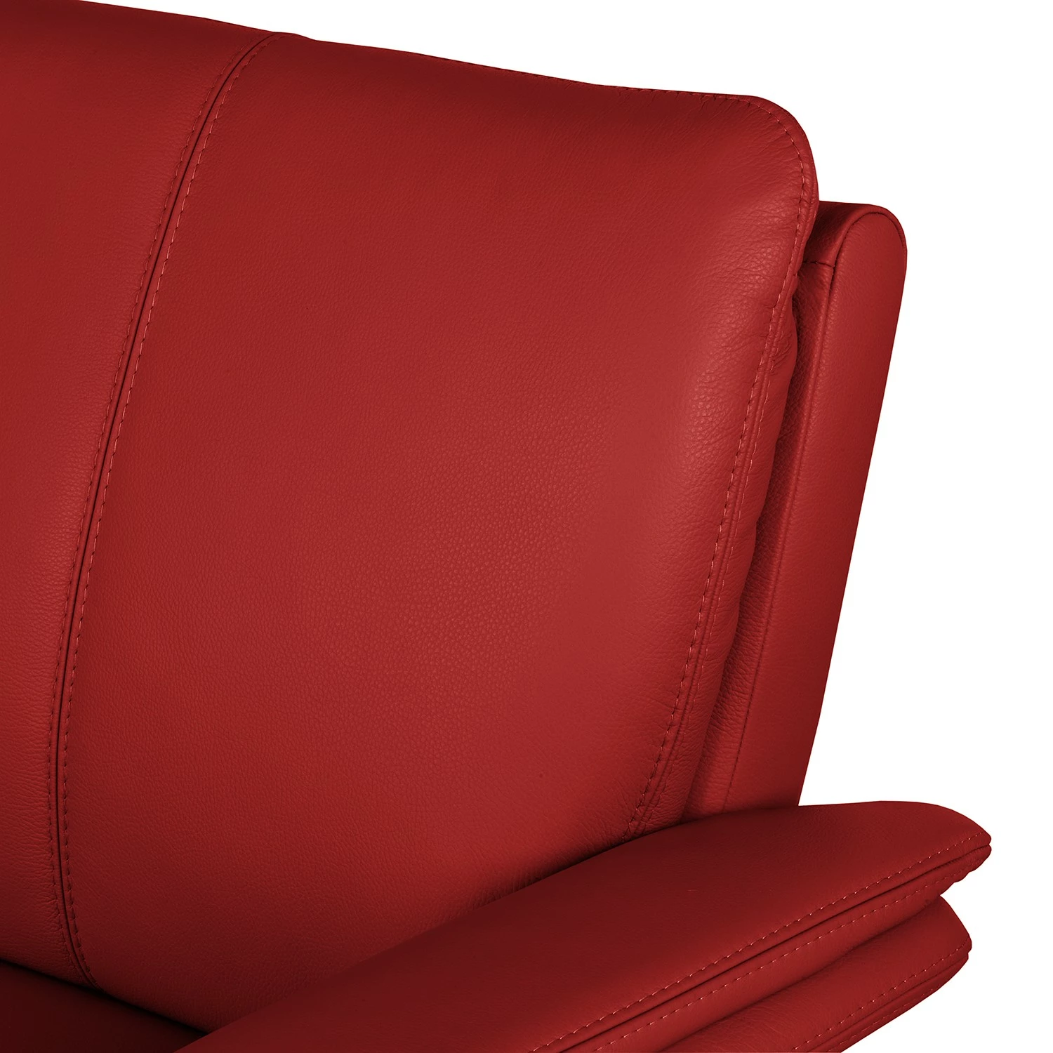 Fauteuil Capri - Cuir Mabel: Rouge 7 Fauteuil Capri - Cuir Mabel: Rouge – Image 5