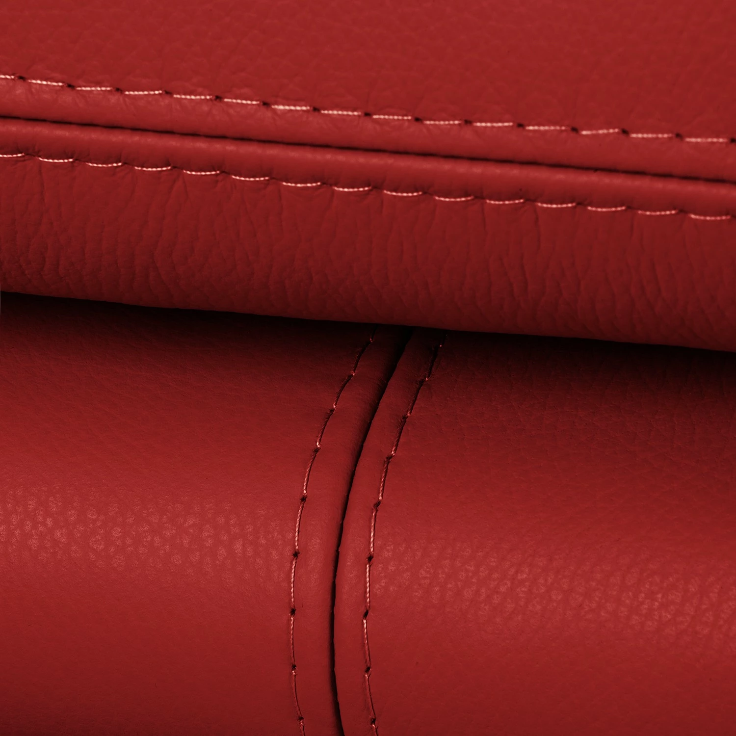 Fauteuil Capri - Cuir Mabel: Rouge 9 Fauteuil Capri - Cuir Mabel: Rouge – Image 7