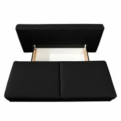 Roomscape Canapé convertible Emmanuela - Cuir véritable noir 18 Roomscape Canapé convertible Emmanuela - Cuir véritable noir -loftscape Boutique 1000083983 180808 12302679 GALLERYIMAGES P000000001000083983