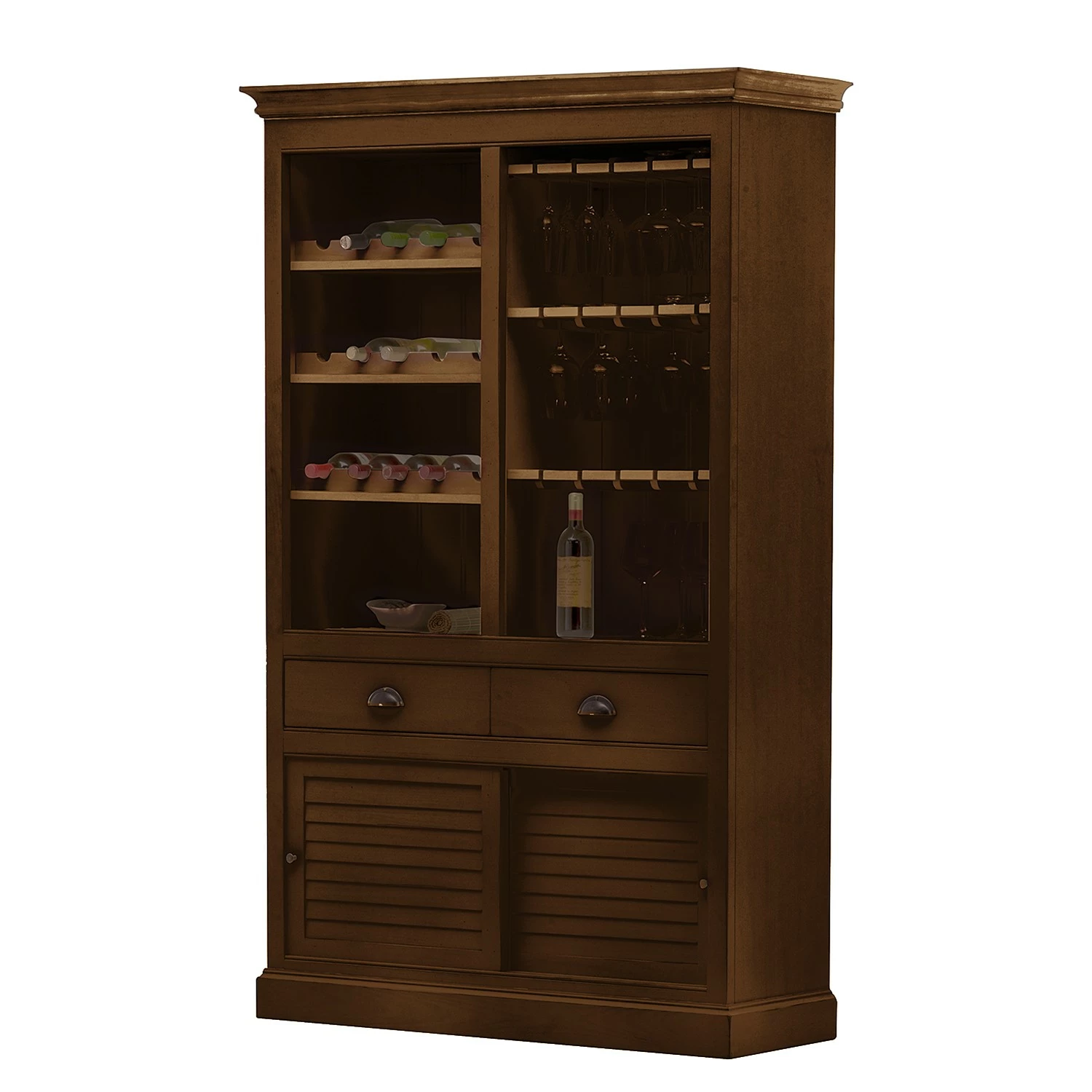 Ridgevalley Étagère à vin Sollerön I - Pin marron / Noir 7 Ridgevalley Étagère à vin Sollerön I - Pin marron / Noir – Image 5