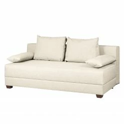 Loftscape Clic-clac boxspring Dingo - Tissu Luda: Crème