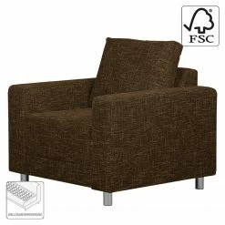 Loftscape Fauteuil Greenwood Tissu - Tissu structuré Lawan: Marron -loftscape Boutique 1000085506 200304 15102300064 ICON DETAILS P000000001000085506 icon seal