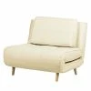Mørteens Fauteuil convertible Rovigo - Imitation cuir - Crème -loftscape Boutique 1000086505 190507 12423700001 IMAGE P000000001000086505