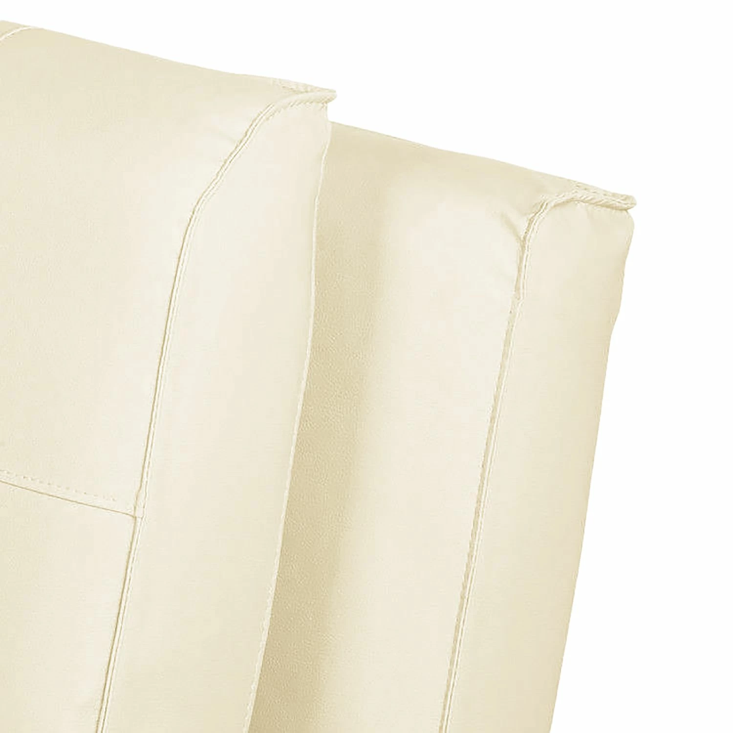 Mørteens Fauteuil convertible Rovigo - Imitation cuir - Crème 10 Mørteens Fauteuil convertible Rovigo - Imitation cuir - Crème – Image 8