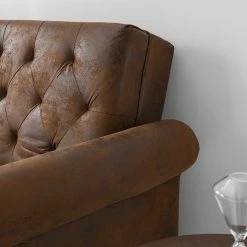 Ars manufacti Canapé convertible Brampton - Microfibre - Marron -loftscape Boutique 1000086547 201127 16485100163 DETAILS P000000001000086547