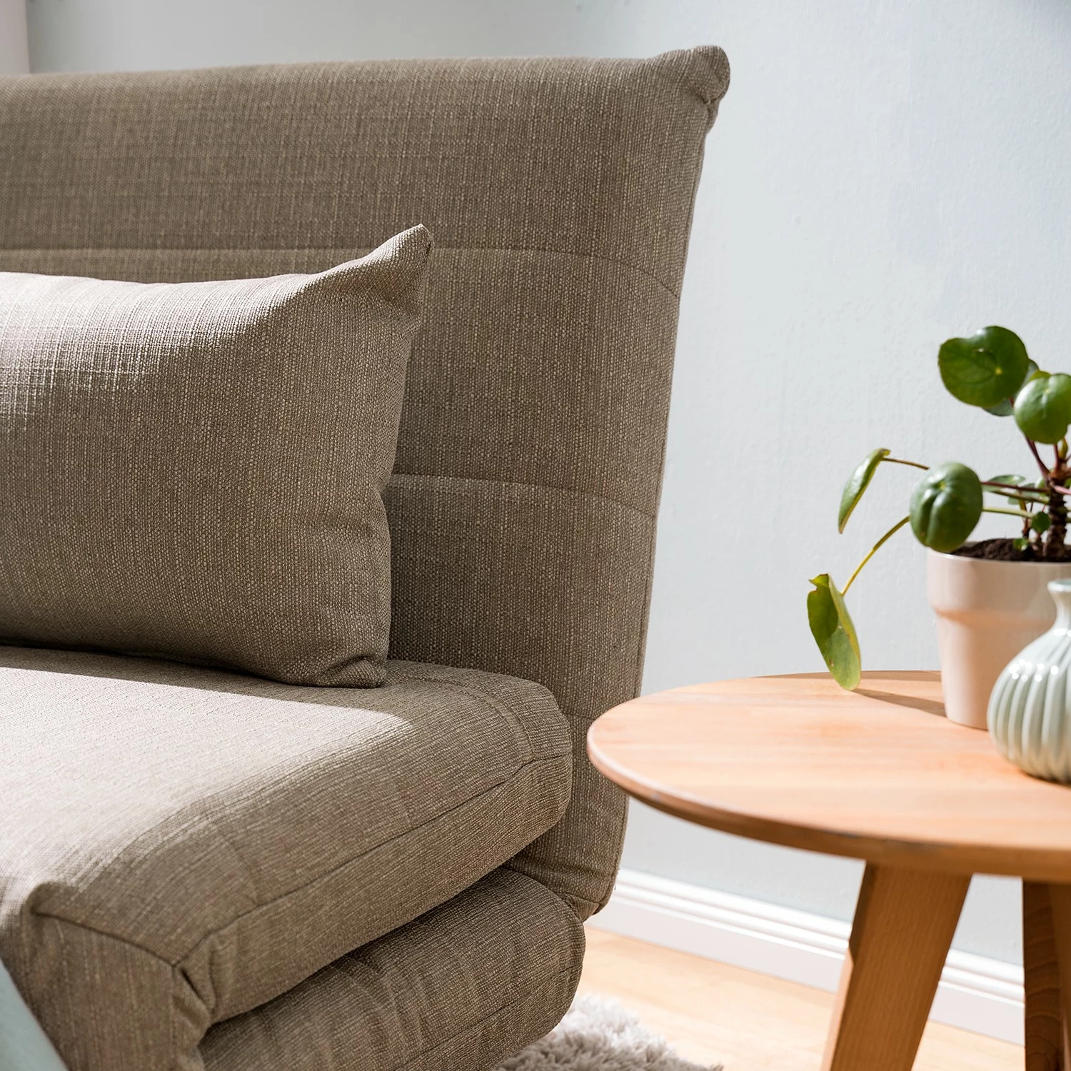 Mørteens Fauteuil convertible Ösmo -Tissu - Gris sable 10 Mørteens Fauteuil convertible Ösmo -Tissu - Gris sable – Image 8