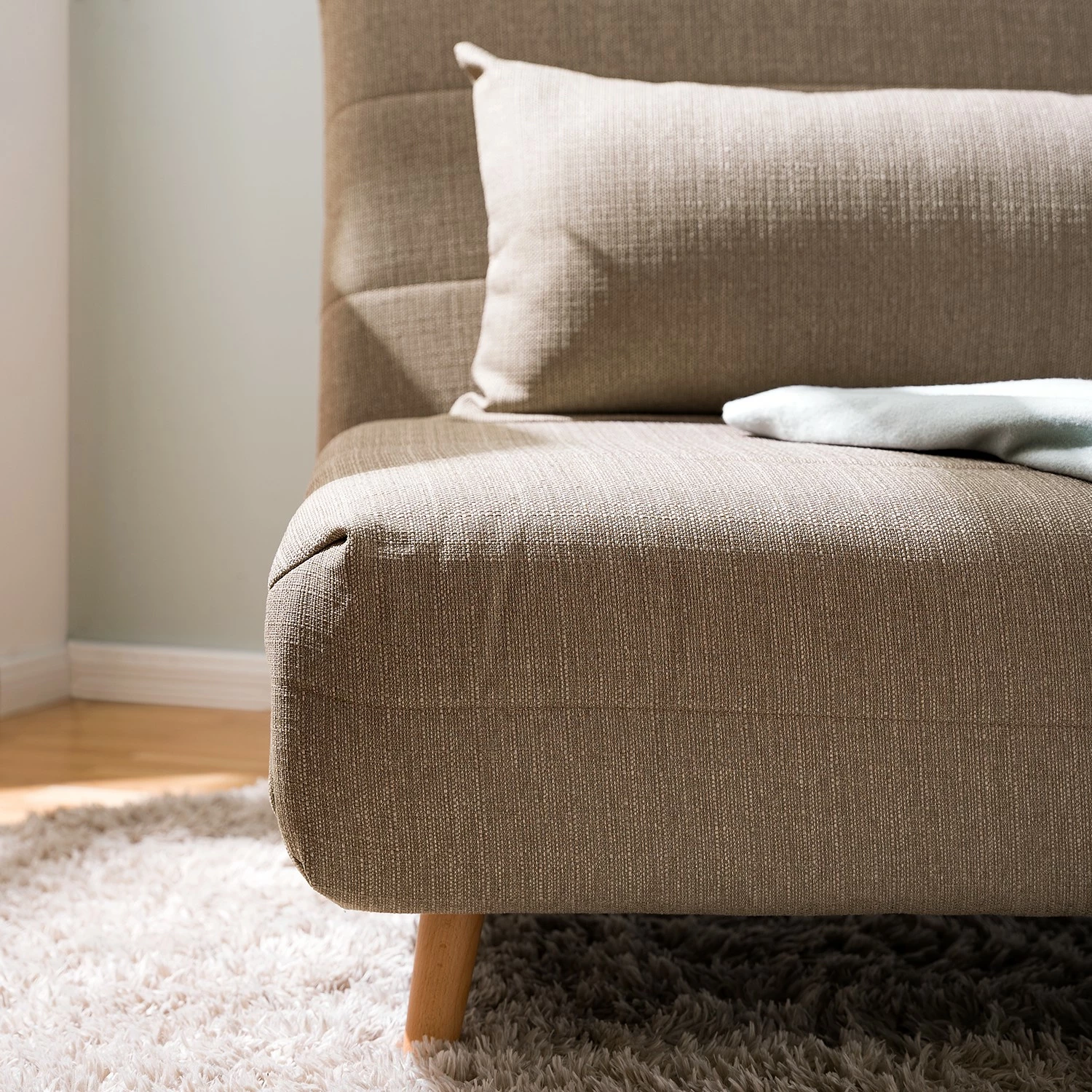 Mørteens Fauteuil convertible Ösmo -Tissu - Gris sable 12 Mørteens Fauteuil convertible Ösmo -Tissu - Gris sable – Image 10