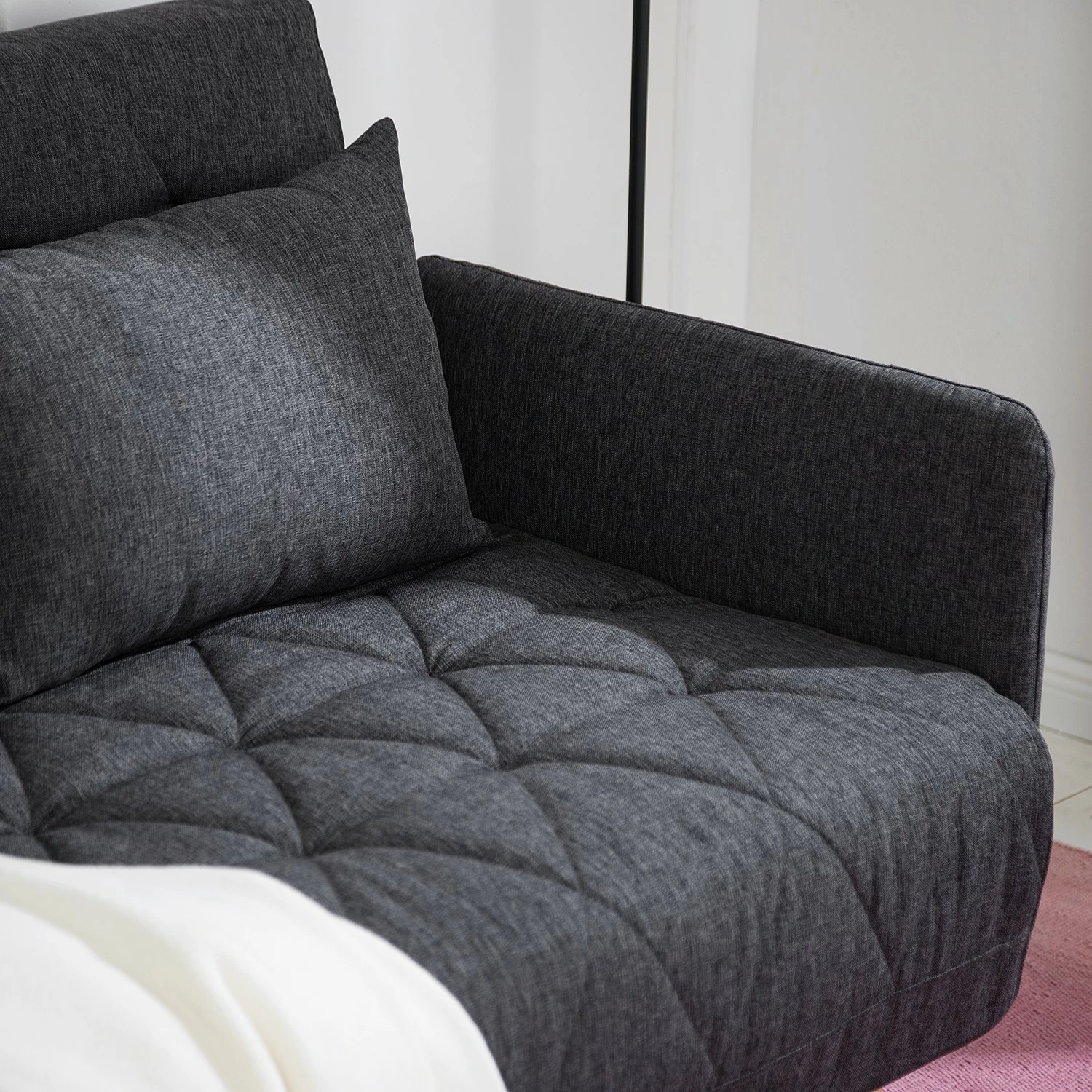 Mørteens Canapé convertible Morten - Tissu Nims: Gris foncé 15 Mørteens Canapé convertible Morten - Tissu Nims: Gris foncé – Image 13