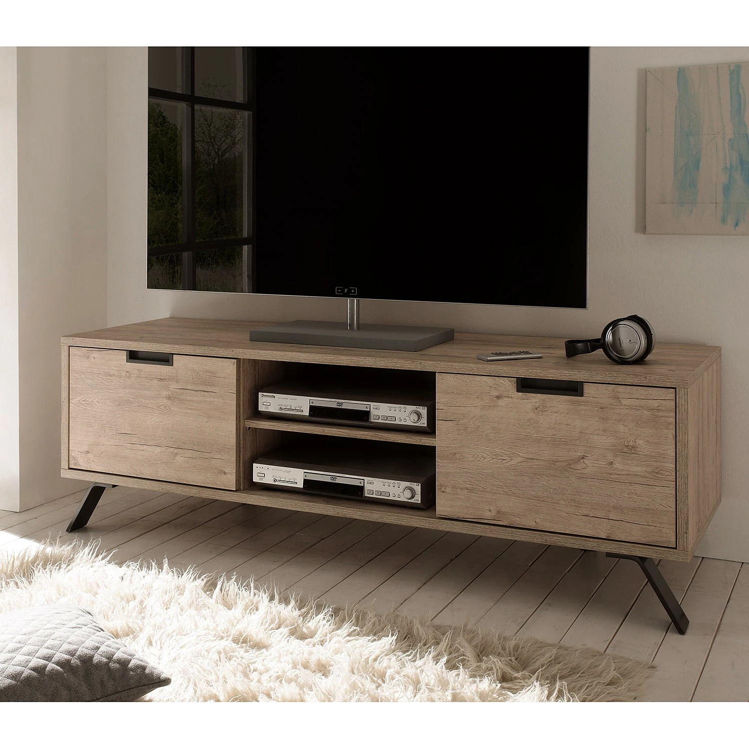 LC Spa Meuble TV Palma - Imitation chêne 4 LC Spa Meuble TV Palma - Imitation chêne – Image 2