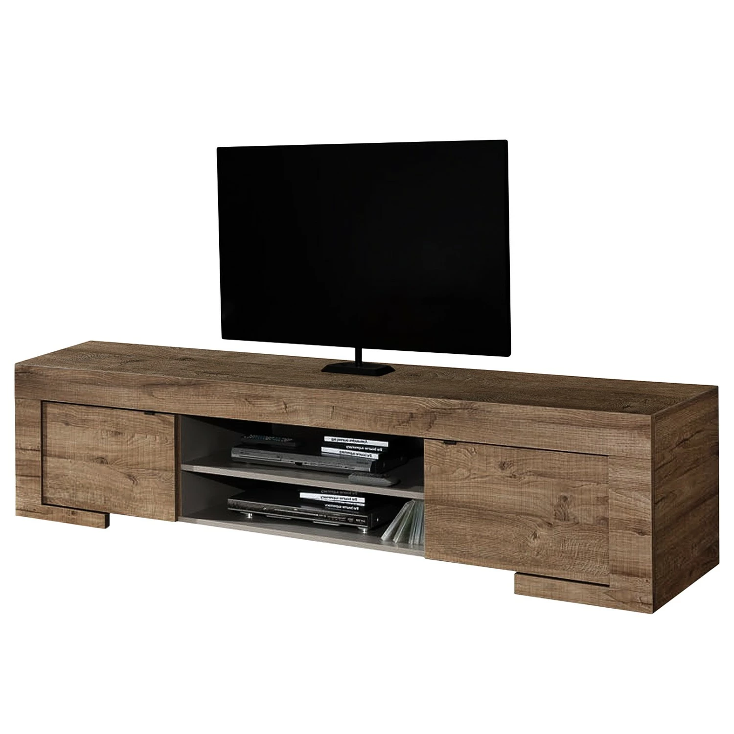 LC Spa Meuble TV Milano LC - Imitation chêne foncé 3 LC Spa Meuble TV Milano LC - Imitation chêne foncé