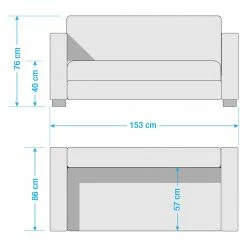 Ars manufacti Canapé Tullow (2 places) - Aspect cuir vieilli - Marron -loftscape Boutique 1000094666 201125 15410900087 SKETCH DETAILS P000000001000094666 sketch