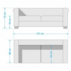 Canapé Torquay (3 places) - Marron -loftscape Boutique 1000094671 210312 15411400089 SKETCH DETAILS P000000001000094671 sketch