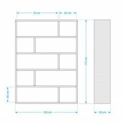 Temahome Étagère Dublin - Imitation béton - Blanc - Hauteur : 173 cm 21 Temahome Étagère Dublin - Imitation béton - Blanc - Hauteur : 173 cm -loftscape Boutique 1000094969 201002 14512800001 SKETCH DETAILS P000000001000094969 sketch