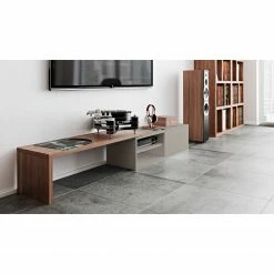 Temahome Meuble TV Echo - Gris / Noyer -loftscape Boutique 1000094994 180712 10470166 MOOD GALLERYIMAGES P000000001000094994 mood