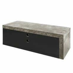 Temahome Meuble TV Detroit - Imitation béton / Noir mat -loftscape Boutique 1000095037 201016 13222100182 DETAILS P000000001000095037