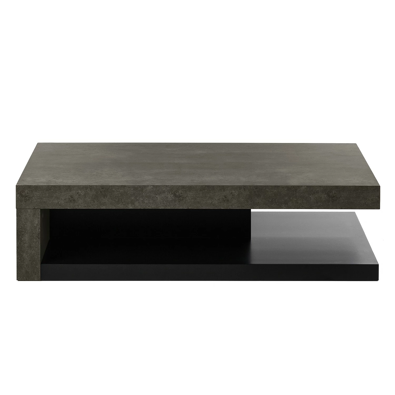 Temahome Table basse Detroit - Imitation béton / Noir mat 6 Temahome Table basse Detroit - Imitation béton / Noir mat – Image 4