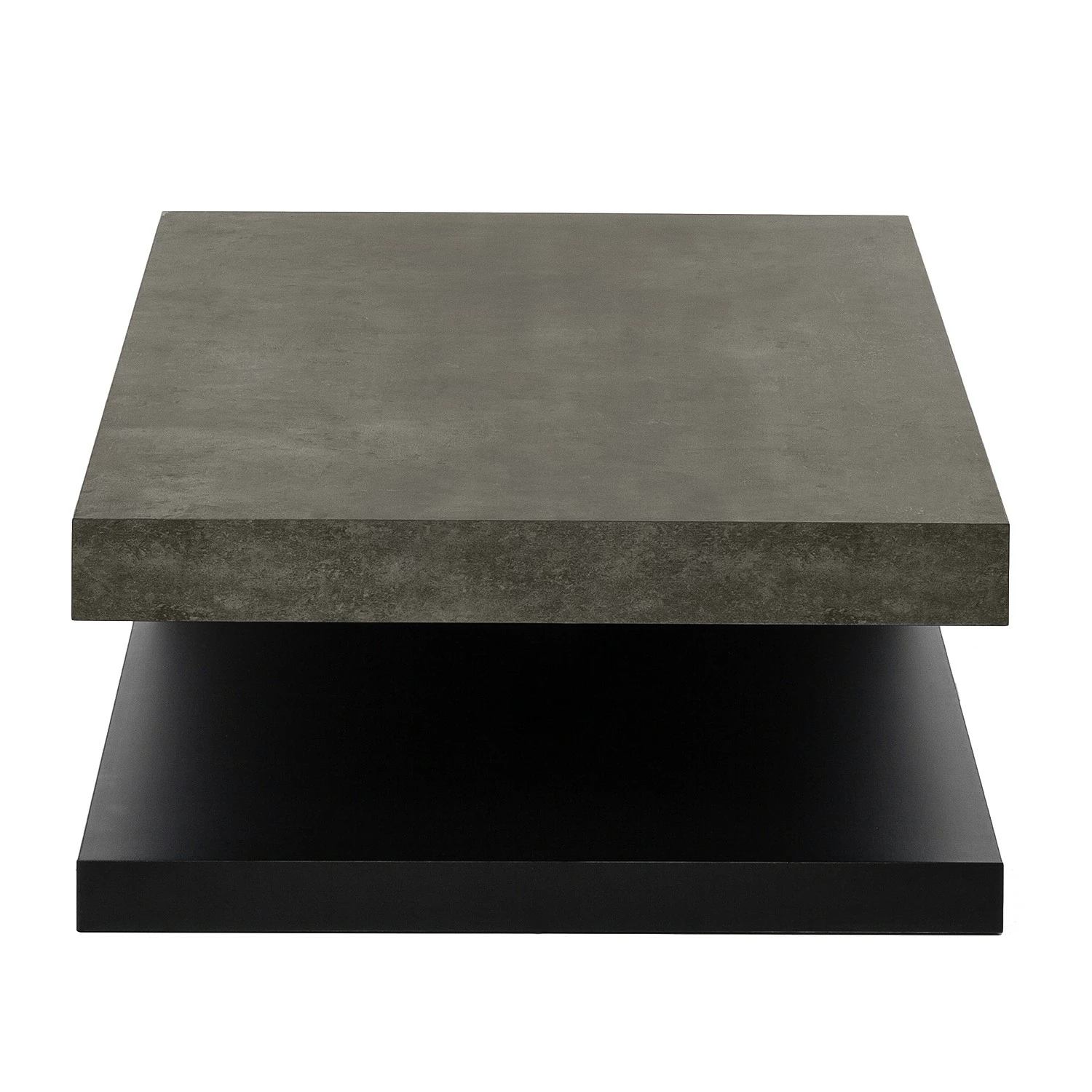 Temahome Table basse Detroit - Imitation béton / Noir mat 7 Temahome Table basse Detroit - Imitation béton / Noir mat – Image 5