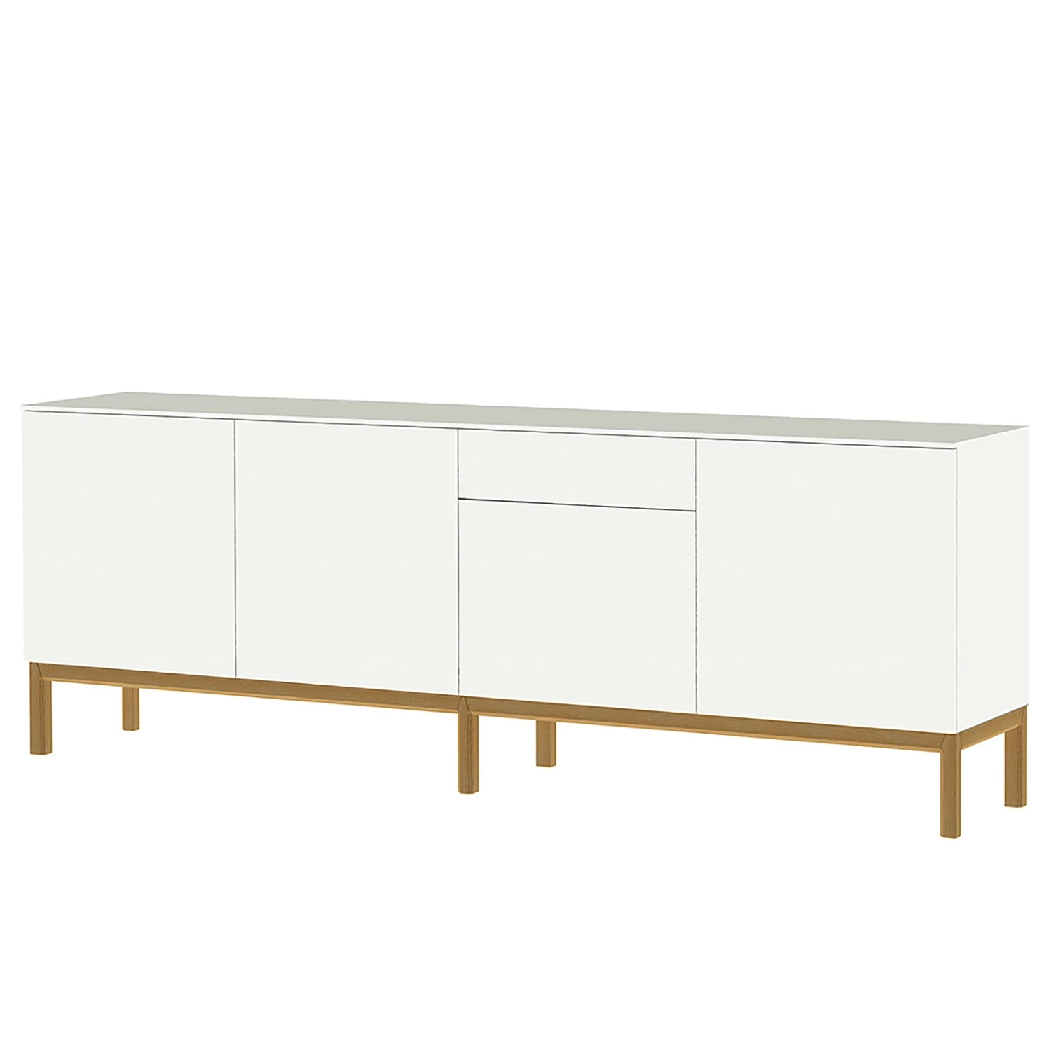 Tenzo Buffet Patch III - Partiellement en chêne massif - Blanc 3 Tenzo Buffet Patch III - Partiellement en chêne massif - Blanc