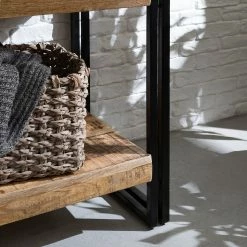 Wolf-Möbel Étagère Iron I - Manguier massif / Fer -loftscape Boutique 1000104113 191024 17544400020 MOOD DETAILS P000000001000104113 mood