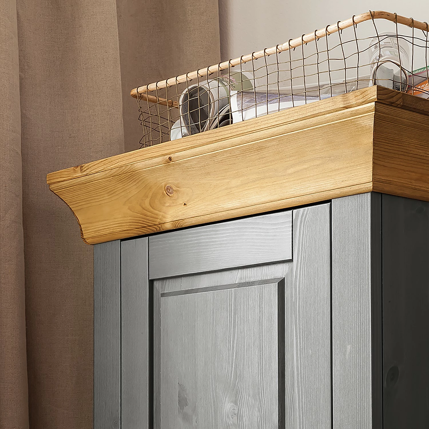 Maison Belfort Armoire Bergen - Epicéa gris / Epicéa lessivé 8 Maison Belfort Armoire Bergen - Epicéa gris / Epicéa lessivé – Image 6