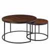 Ars manufacti Tables basses Marias (lot de 2) - Noyer / Noir -loftscape Boutique 1000111508 180920 13475008 IMAGE P000000001000111508