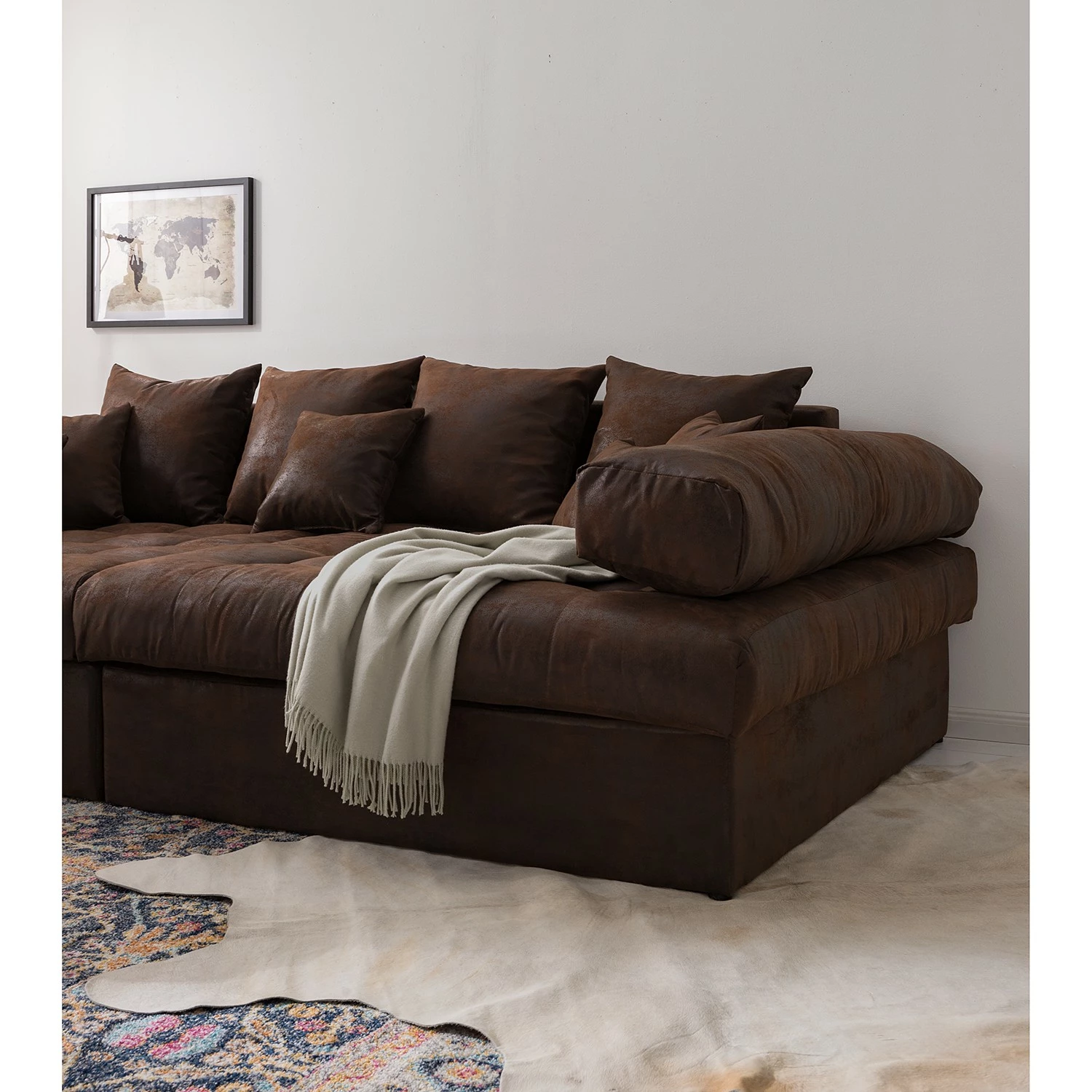 Mooved Grand Canapé Naomi IV - Microfibre Goda: Marron bison 12 Mooved Grand Canapé Naomi IV - Microfibre Goda: Marron bison – Image 10