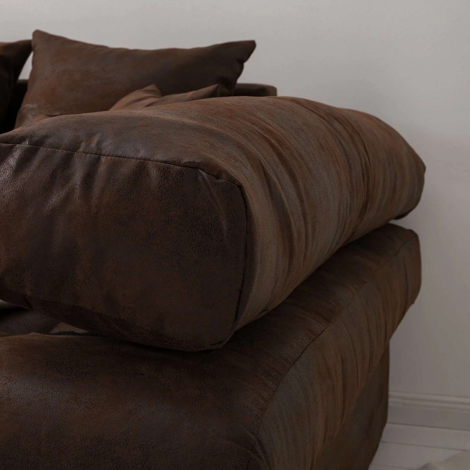 Mooved Grand Canapé Naomi IV - Microfibre Goda: Marron bison 15 Mooved Grand Canapé Naomi IV - Microfibre Goda: Marron bison – Image 13