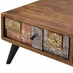 Wolf-Möbel Table basse Orient - Acacia massif / Métal - Multicolore -loftscape Boutique 1000114111 200512 14062300012 DETAILS P000000001000114111