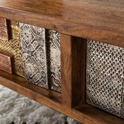 Wolf-Möbel Table basse Orient - Acacia massif / Métal - Multicolore -loftscape Boutique 1000114111 200706 13202800005 DETAILS P000000001000114111